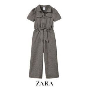 NWOT Zara girls tweed jumpsuit size 9